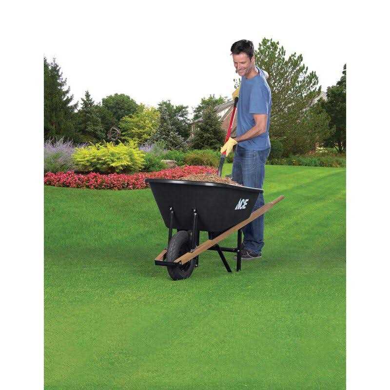 Ace Poly Residential Wheelbarrow 6 cu ft - Image 2