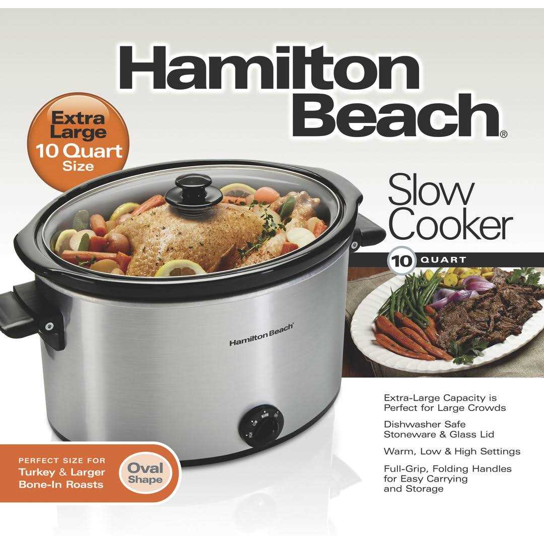 10 Quart Slow Cooker Hamilton Beach - Image 3